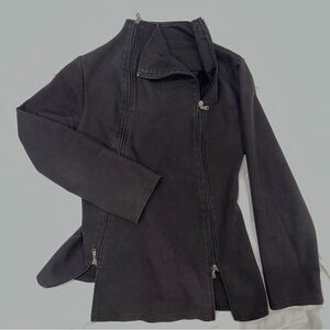 Long-sleeve subversive zip-up top / archival cyber goth visual kei